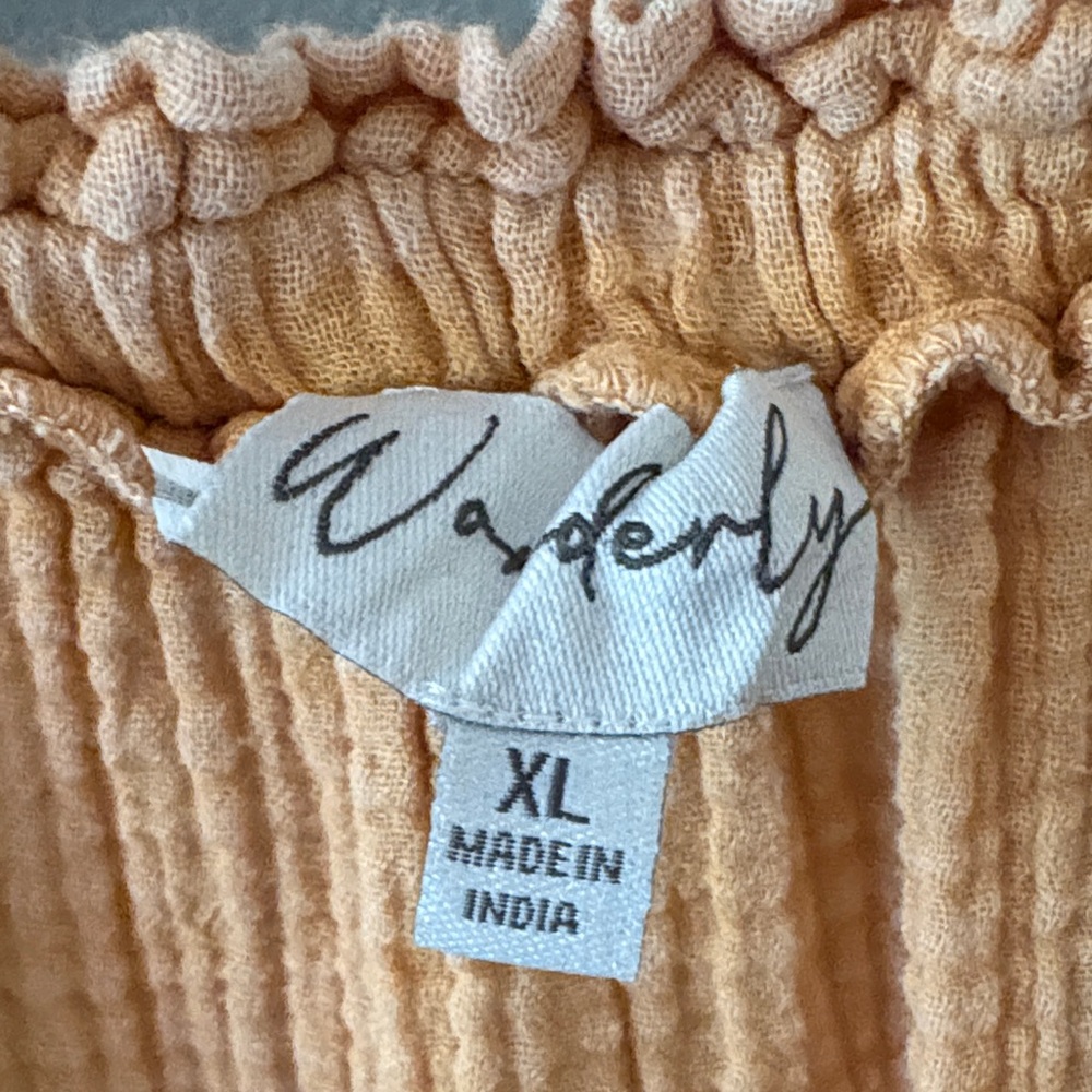 Wonderly Golden Mustard Gauze Mini Dress